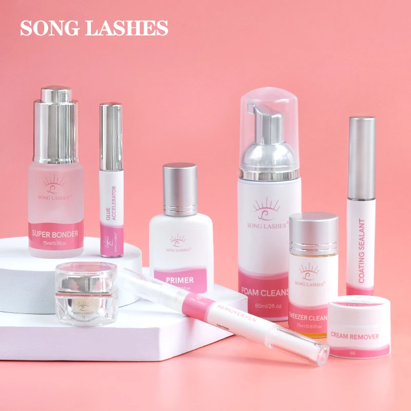 

SONG LASHES Liquid Collection 9 Products Multipurpose For Eyelashes Extension Makeup Tools