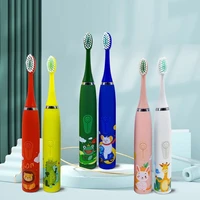 for children sonic electric toothbrush cartoon pattern for kids with replace the tooth brush head ultrasonic toothbrush j259