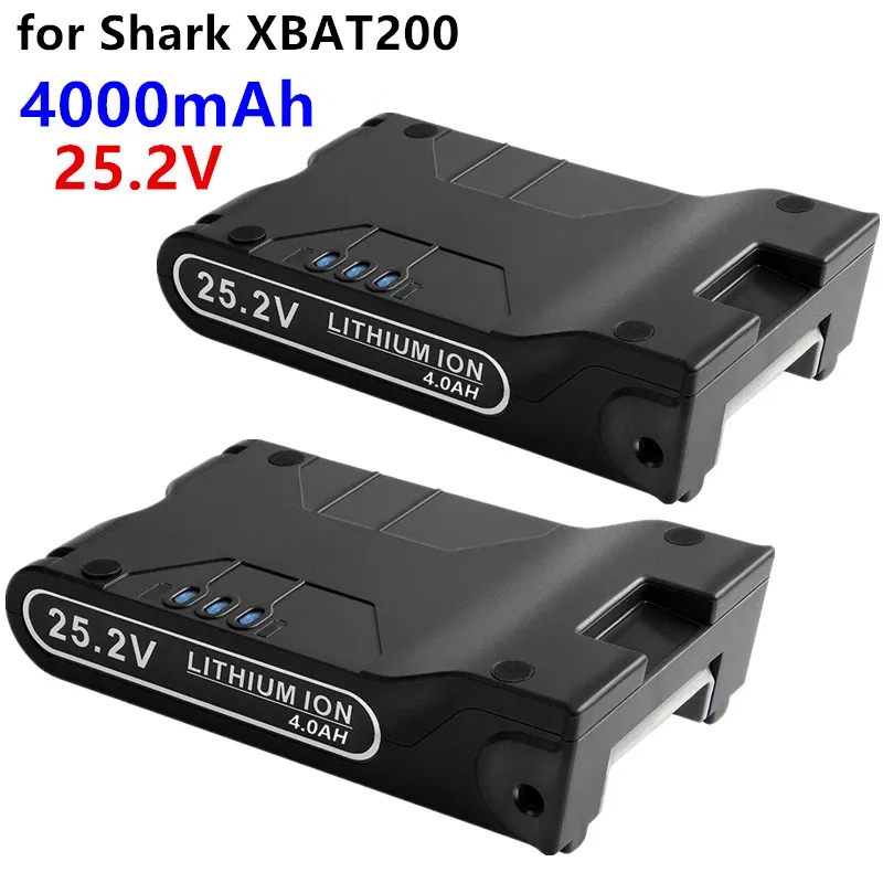 

25.2V 4.0Ah Replacement Battery for Shark XBAT200 Compatible with Shark IF200 IF201 for Shark Cordless Vacuum Cleaners ION Flex