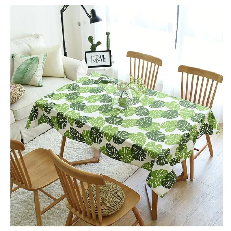 

Quality Fresh European Style Tropical Rain Forest Table Cover Rectangular Tablecloth Coffee Tablecloth