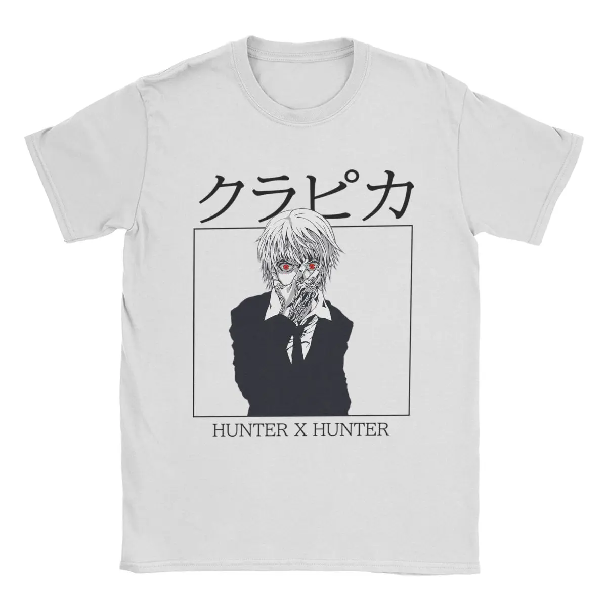 

Kurapika Eye Hunter X Hunter Men T Shirts Anime Manga Amazing Tee Shirt Short Sleeve T-Shirts Pure Cotton Printed Tops