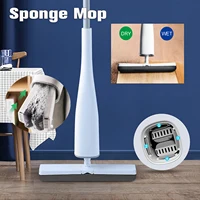Household Wash-free Sponge Mop Day and Wet 180 Degree Water-absorbing Glue Cotton Head Bathroom Lazy Mops Home Floor Cleaning