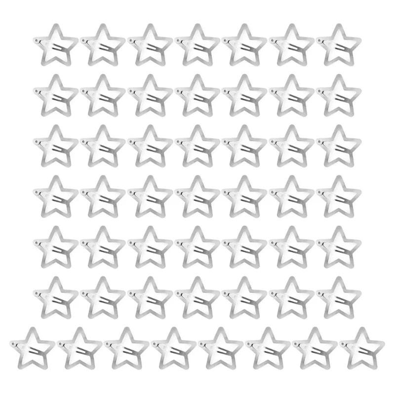 

50x Fashion Star Hair Clip Pentagram Hair Pin Simple Hair Pentagram Shaped Hair Clip Bridal Bobby Pin Y2k Hair Accessory