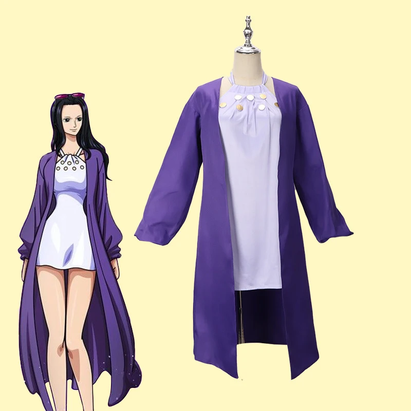

ONE PIECE STAMPEDE Nico Robin Dress Coat Anime Cosplay Costumes Miss Allsunday Woman Coat Dress Party Carnival Costume