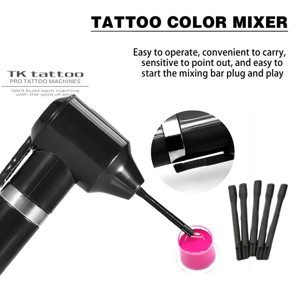 

Цветной Миксер для татуировки, вибрирующий пигмент, клей для ногтей, жидкость для электрической татуировки, смеситель цветов, краситель, вспомогательный чернильный микс Ta L9r4