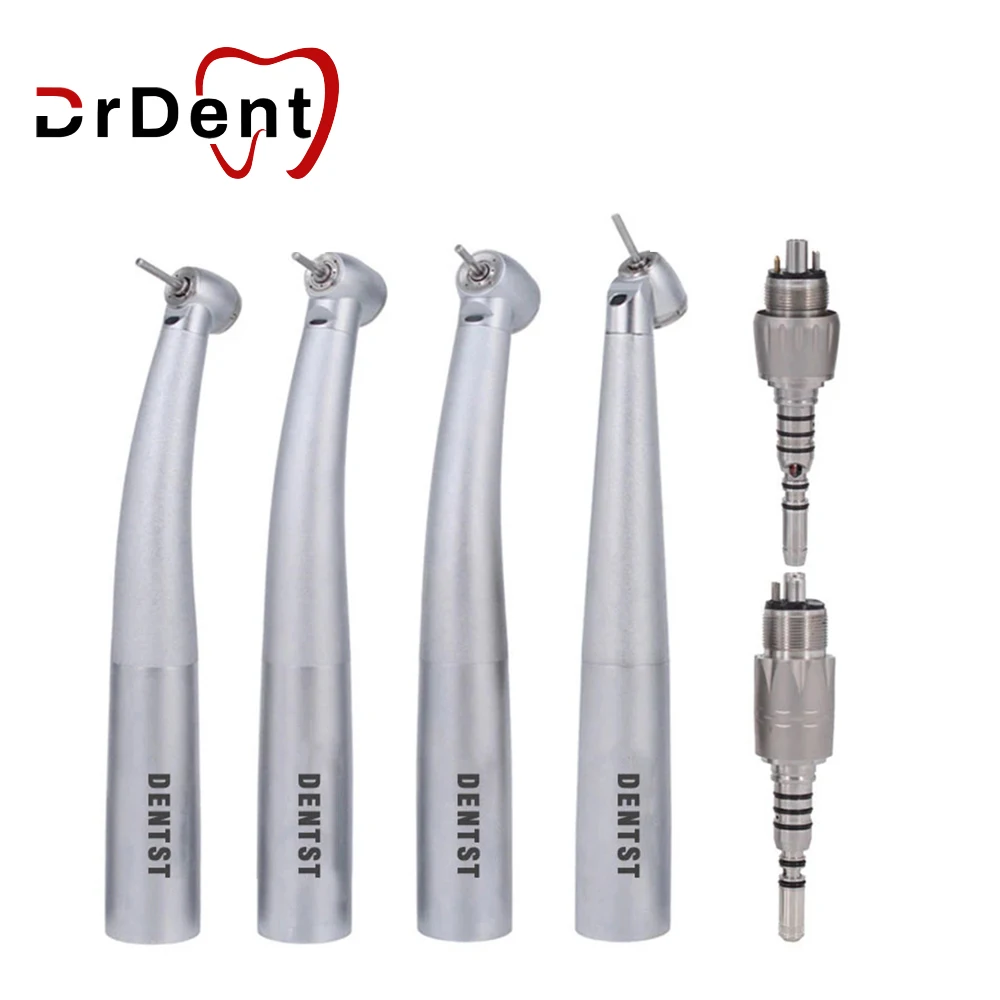 

High Speed Stainless Steel Air Turbine Optical Fiber Handpiece Led Compatible Standard Head Dental Coupler