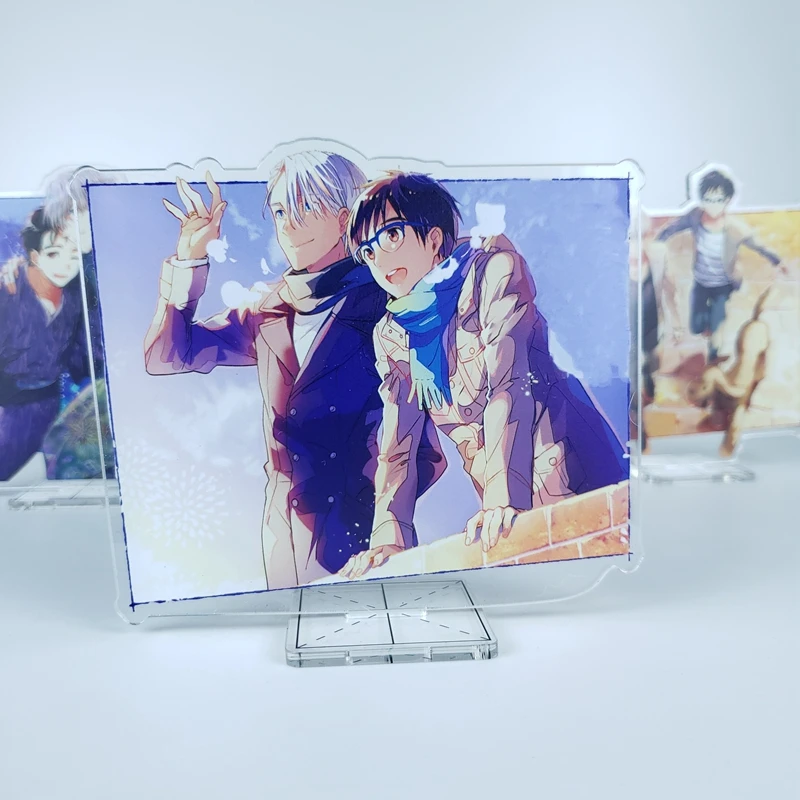 

Юрий! На льду Юрий кацуки Виктор Никифоров аниме фигурка на акриловой подставке настольное украшение Коллекционная модель игрушка кукла