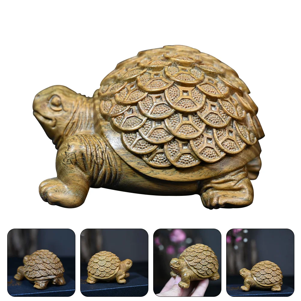 

Craft Turtle Figurine Tea Figurine Desktop Adornment Turtle Decor