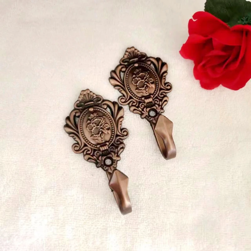 

1 SET Zinc alloy metal hook curtain accessories ball hook wall hook coat hook Multi-Purpose Hooks Home Storage Organization