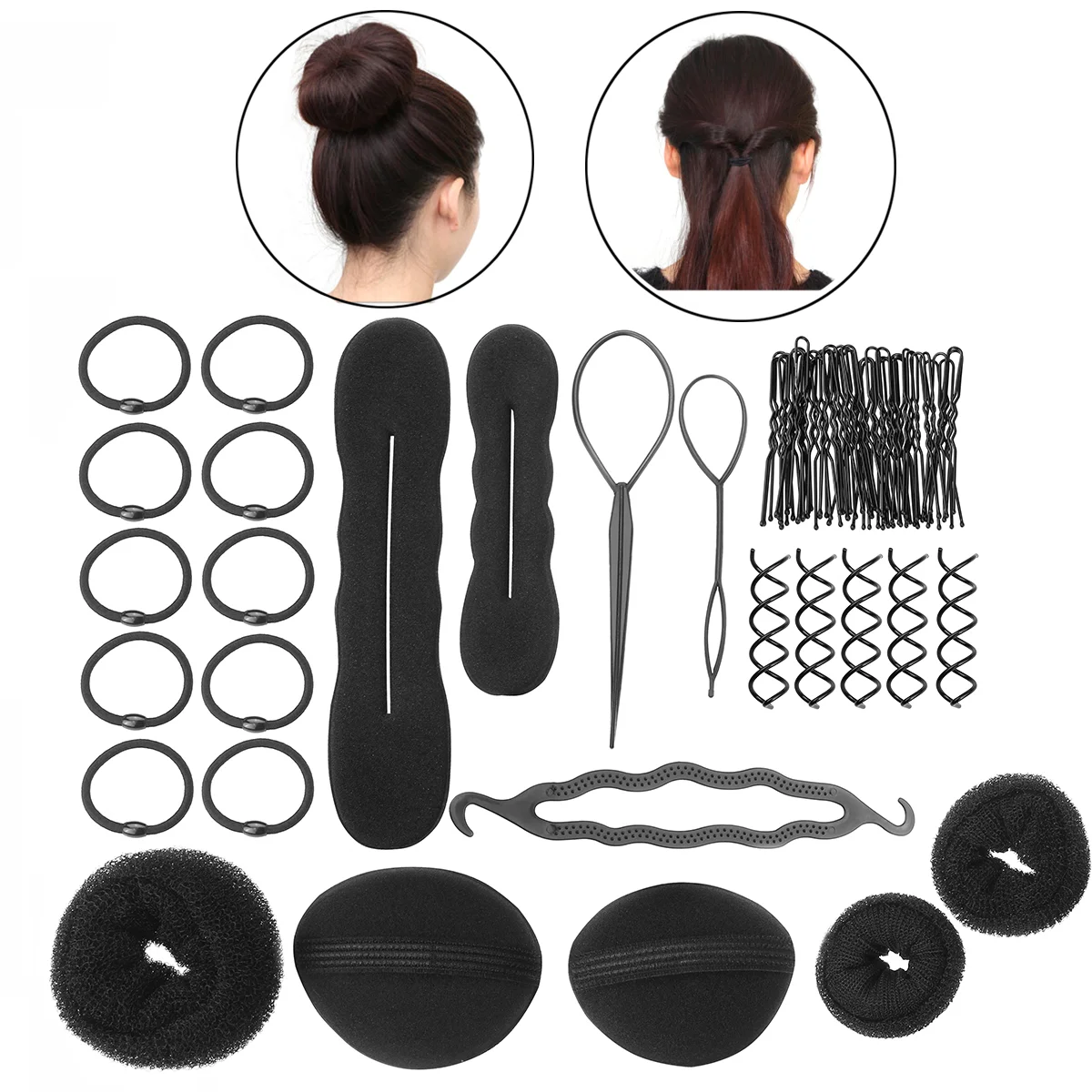 

Hair Styling Set Hair Design Tools Accessories DIY Hair Modelling Accessories Simple Fast Spiral Hair Braid Hair Braiding Tool