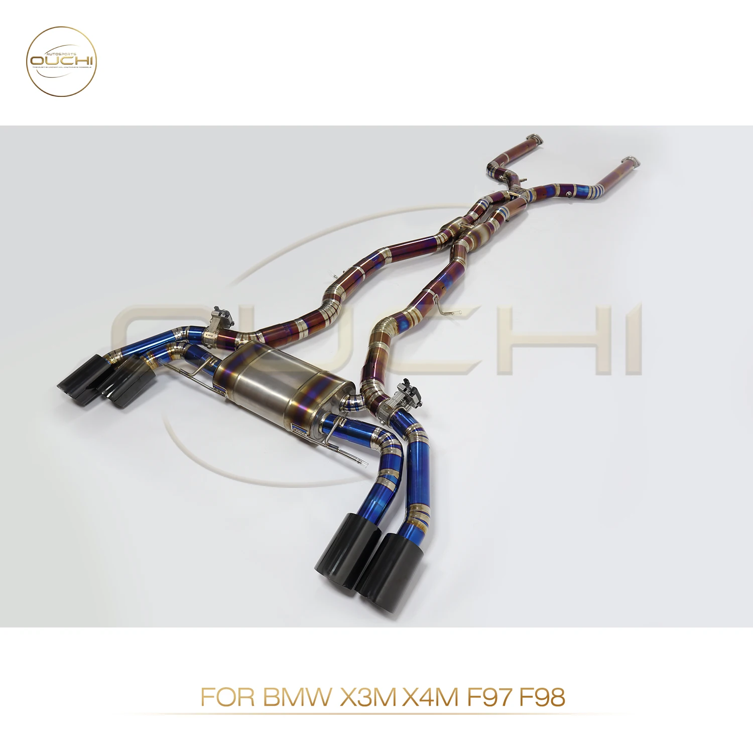 Ouchi Лидер продаж из титанового сплава Catback выхлопная труба для BMW 2019+ X3M X4M F97 F98 3.0T