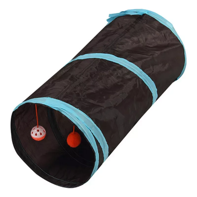 

2023NEW Tunnel Tube Toy Funny Pet 2 Holes Play Tube Balls Collapsible Crinkle Kitten Toys Puppy Ferrets Rabbit Play Dog Tunnel T
