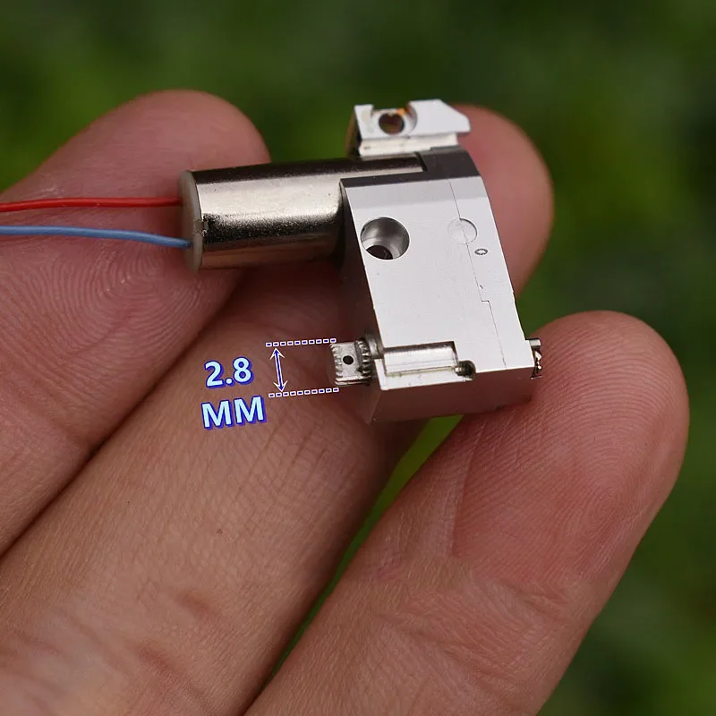 Полностью металлический мотор-редуктор MKS, 2 В-3,7 В постоянного тока, 3 В, 49 об/мин, медленная скорость 716, бессердечный двигатель с ЧПУ, алюминиевый сплав, 6 г, автомобильный серводвигатель для лодки