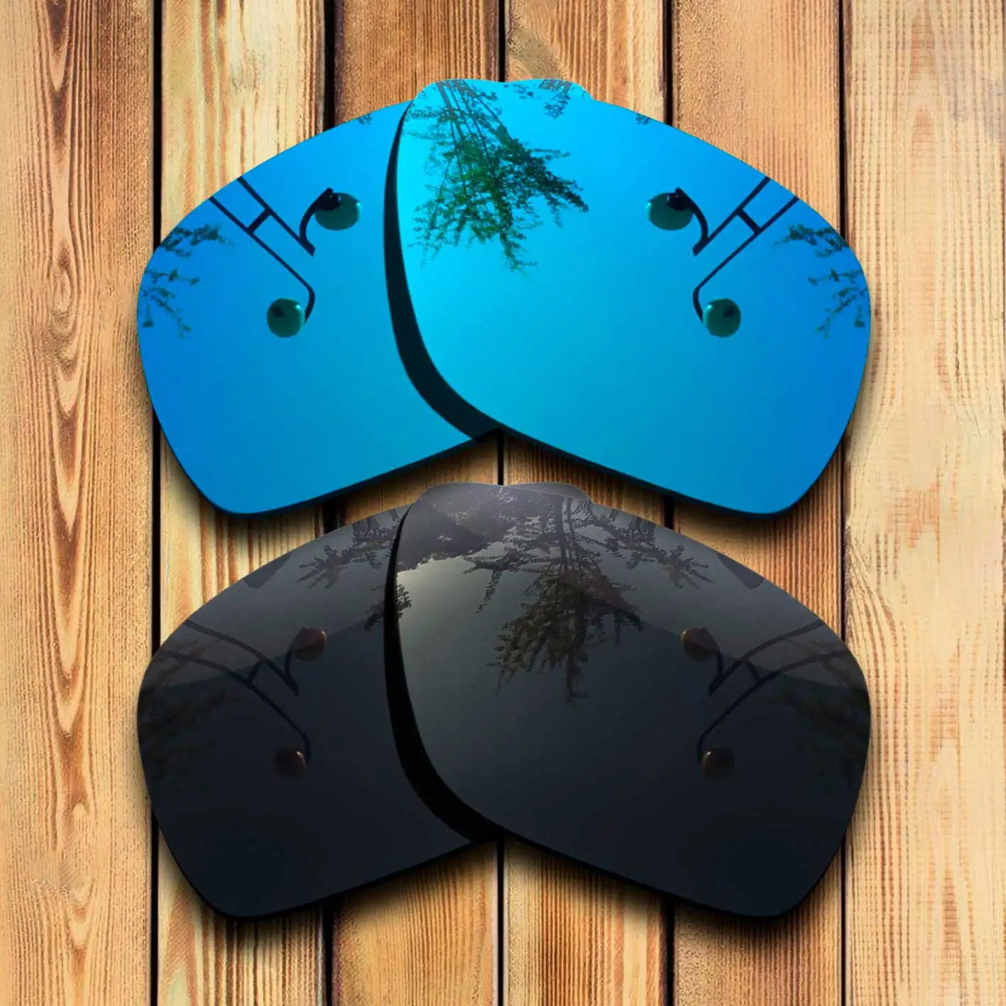 100% Precisely Cut Polarized Replacement Lenses for DISPATCH 1 Sunglasses  Blue& Solid Black Combine Options