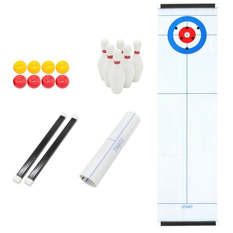 

ELOS-Children's Puzzle Table Games Toys Table Curling Ball Bowling Indoor Leisure Toys