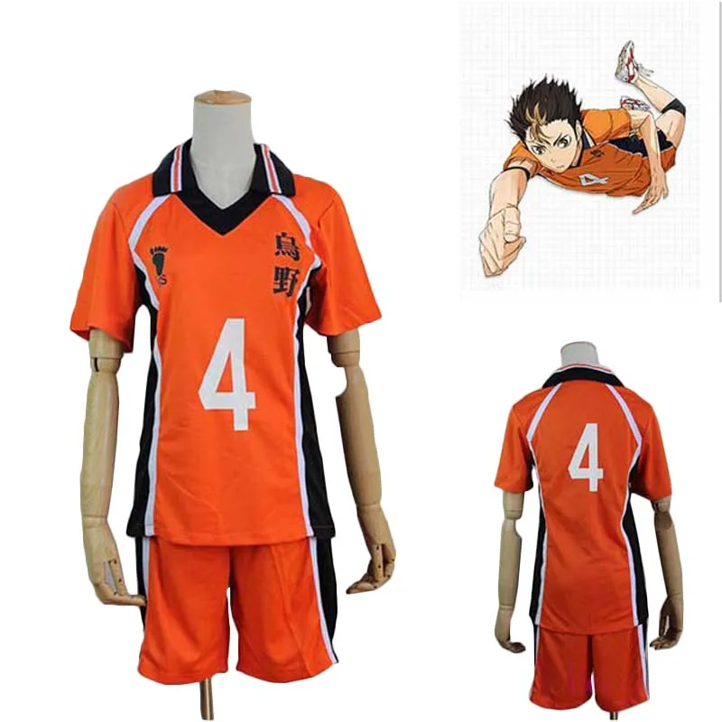 Haikyuu Nishinoya Yuu/костюм для косплея школьная форма Karasuno костюм Джерси футболка и