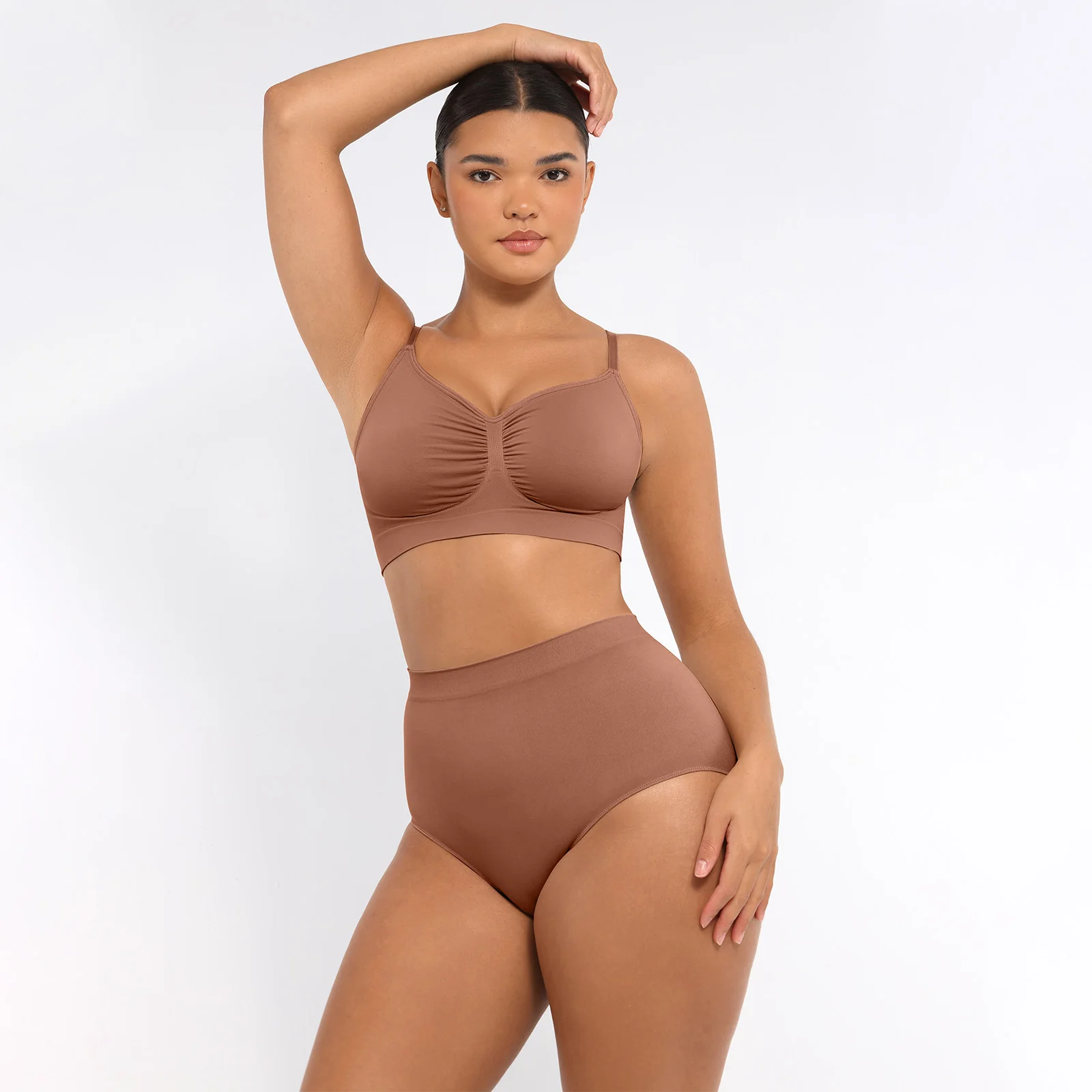 Hexin бесшовные со средней талией короткие антибактериальные удобные