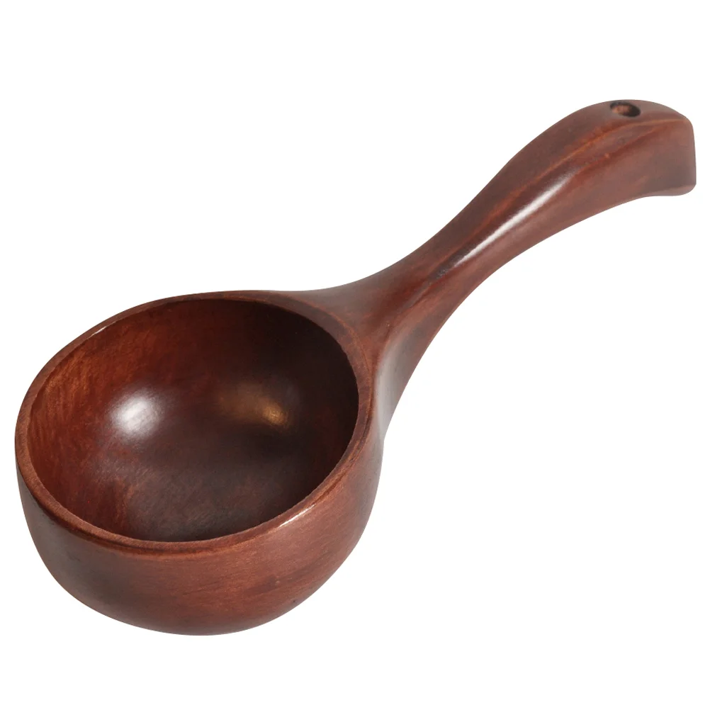 

1Pc Wooden Spoon Cooking Ladle Bathing Ladle Spoons Wooden Cooking Spoons Coffee Bean Spoon Japanese Style Ladle