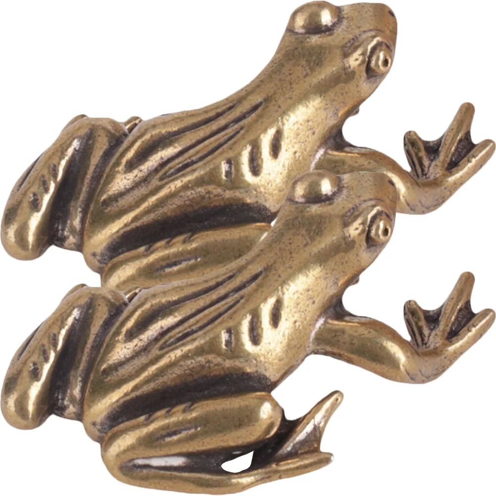 

Frog Statue Sculpture Figurine Animal Lucky Good Prosperity Statues Wealth Chinese Decor Sculptures Yoga Brass Garden Meditation