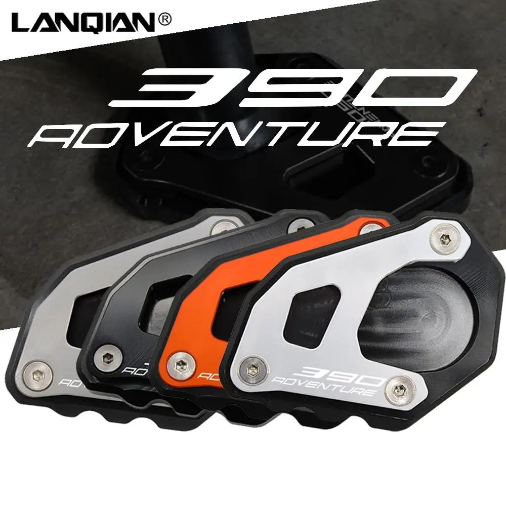 

Motorcycle Aluminum Side Stand Enlarge Kickstand Enlarge Plate Pad For 390 Adventure 390 ADV 2019 2020 2021 Accessories