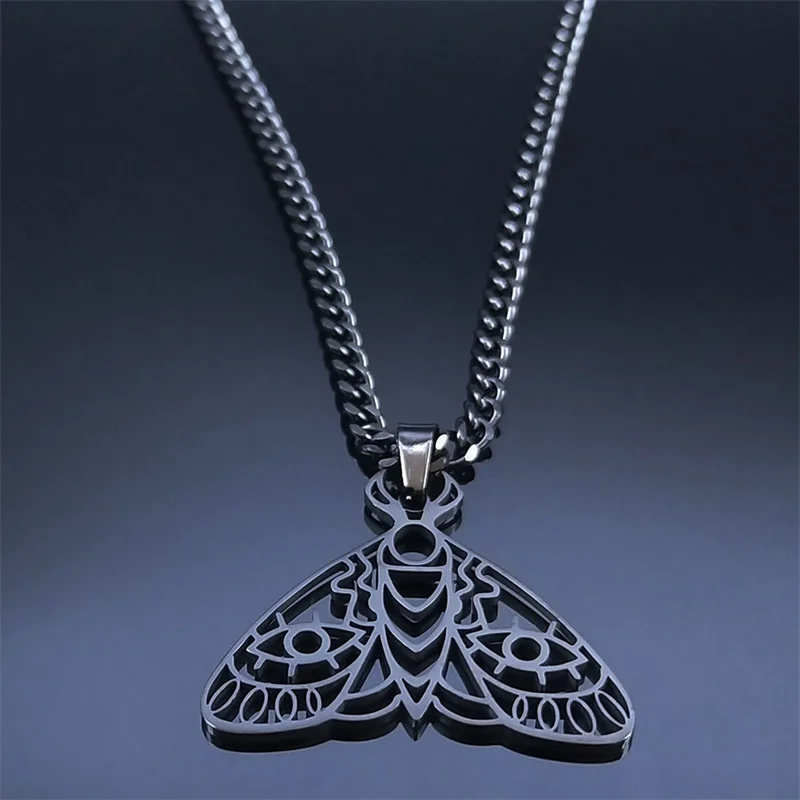 Готическое ожерелье с подвеской смерть моли Lovely FAJA