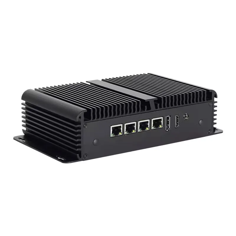 Промышленный мини-ПК Helorpc с поддержкой Inter N100 WIN10 LINUX RS232 RS485 4x2 5G LAN 1xHDMI2.0 6xUSB