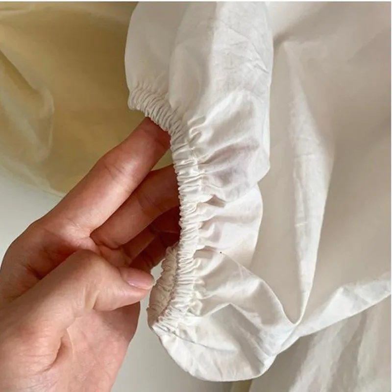 2023 Korean Style Pajamas Dress for Women Casual Loose Nightwears for Ladies Woman's Plain Cotton Nightgown Female Leisure Wear