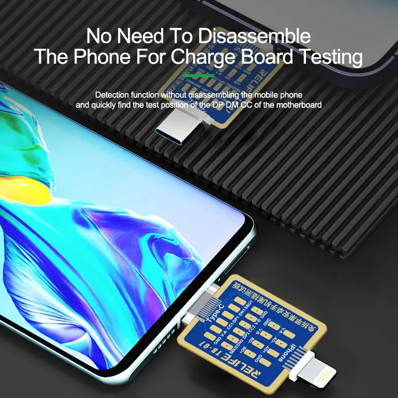 wa RELIFE TB-07 IP+Android Test ładowania Podwójny interfejs systemowy Odpowiedni do naprawy interfejsu typu C i oświetlenia