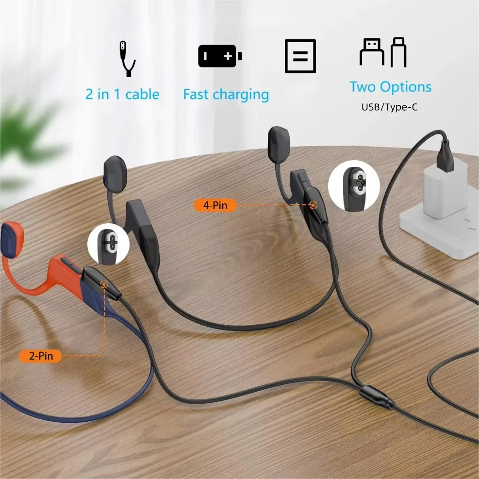 Кабель для зарядки USB Type C длиной 1 м для Shokz OpenSwim Pro S710, магнитный адаптер для зарядки Aftershokz Aeropex AS800S803S810 OpenRun (art.: 3920da64266fa) - 3920da64266fa