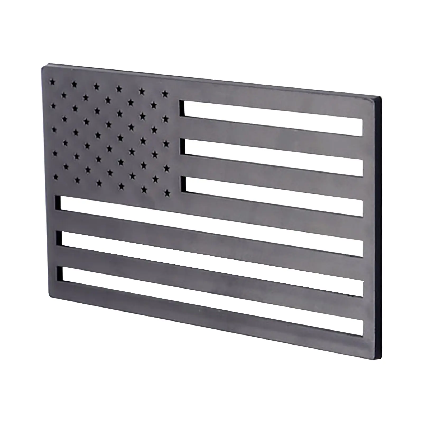 

1 пара тисненых 3D металлических наклеек с эмблемой американского флага, наклейки, матовый черный патриотический Флаг США, наклейки на автом...