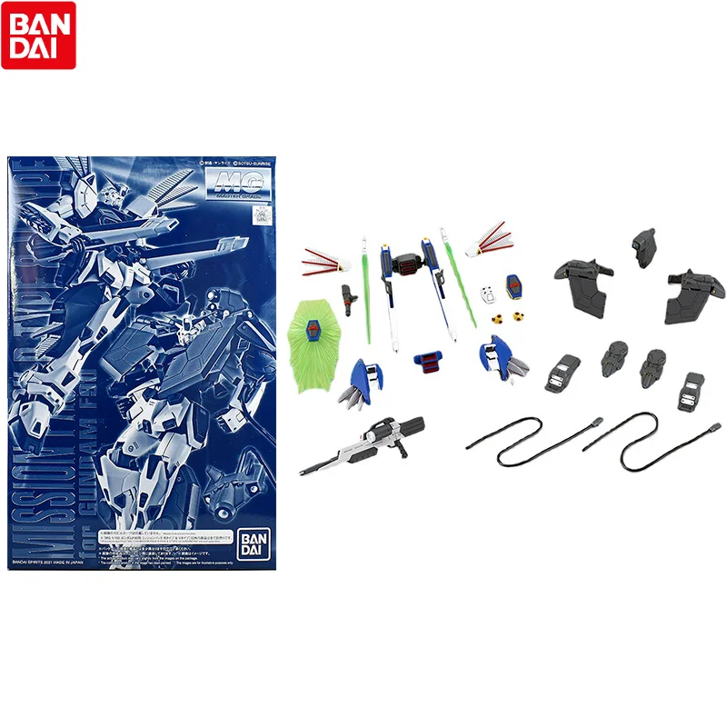 

Bandai Gundam Model Kit Anime Figure MG F90 R V Equipment Backpack Accessory Action Toy Figure Toys for Children Without Body