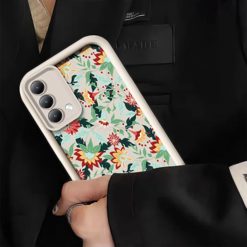 Фото Чехол для телефона с цветочным рисунком для Infinix Pova 9 7 Ultra 6 Neo Camon 50 40 Pro Spark 40C 30 Pro 6 Go 1 2024 2023, противоударный чехол №3