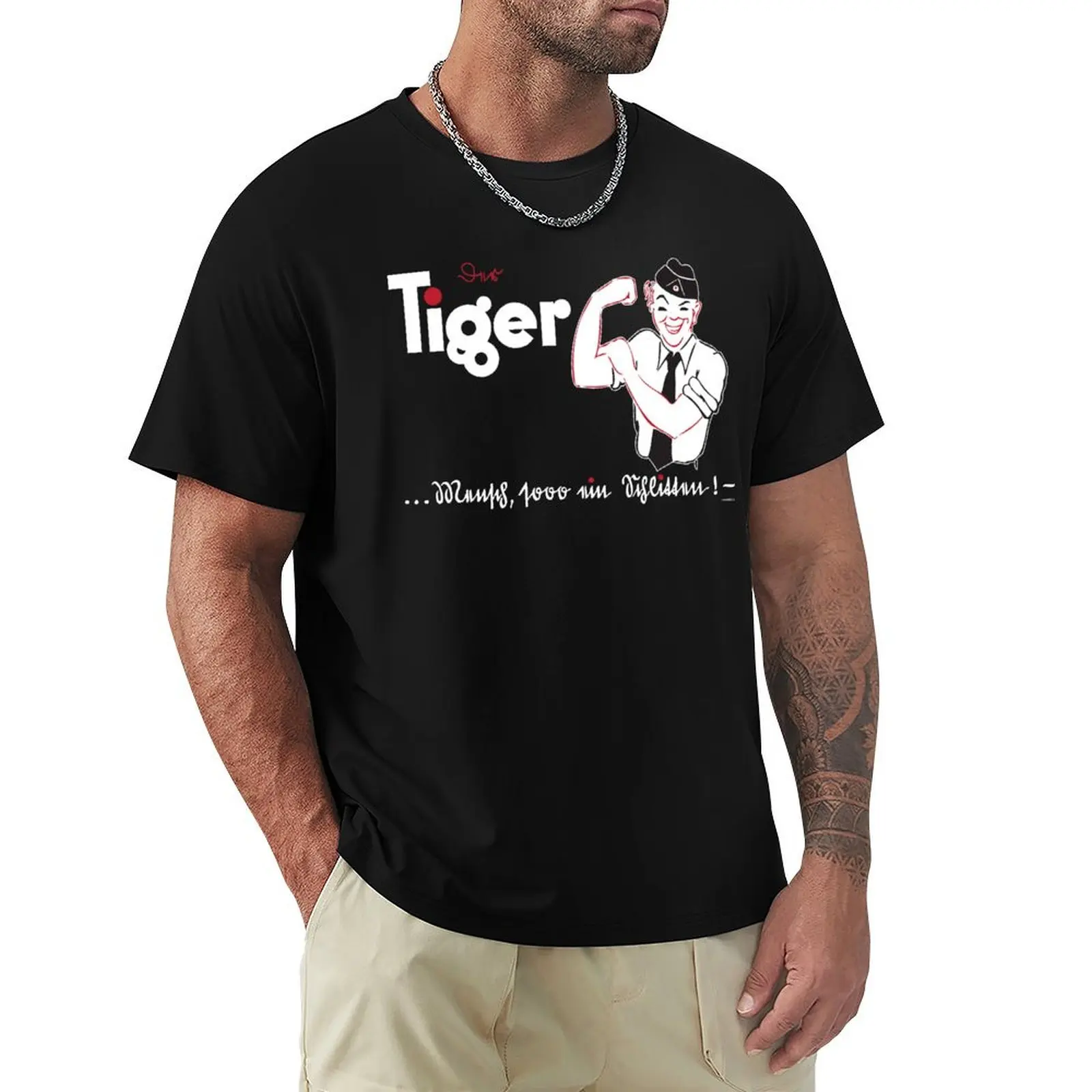 Фото Футболка TIGER FIBEL с оригинальным графическим принтом №1
