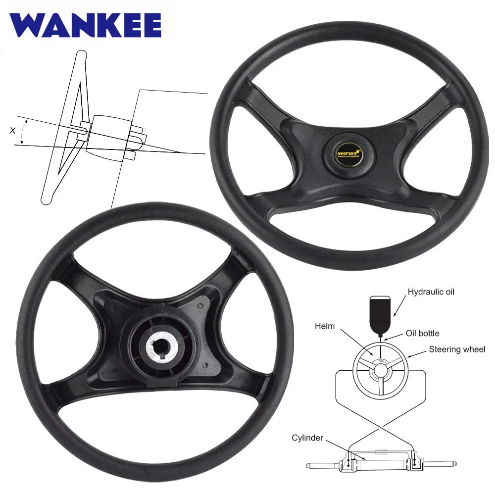 Гидравлическая система рулевого управления Wankee 50-100 л.с. с передним креплением для подвесных лодочных моторов, универсальная модель для яхт от 50 до 100 л.с. (art.: 3920dc679257d) - 3920dc679257d