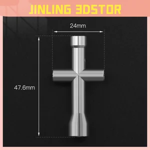 Два дерева E3D насадка MK8 мини-гаечный ключ M2 M2, 5 M3 M4 винтовая гайка Шестигранная Крестовая втулка гаечный ключ для обслуживания модель колеса инструмент