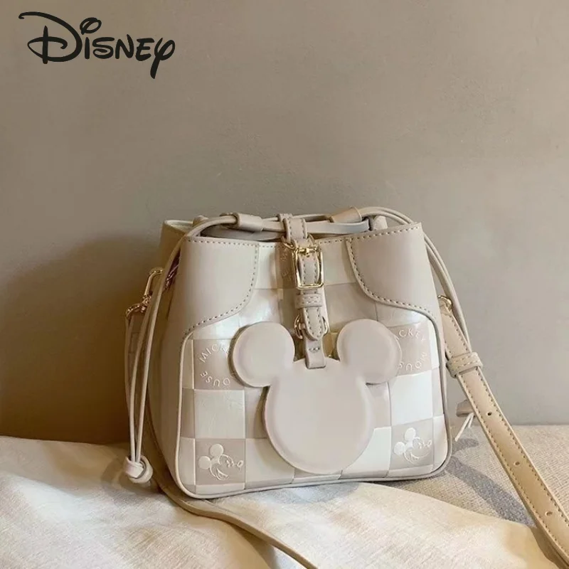 Disney Mickey's New Women's Crossbody Bag Fashionable High Quality Large Capacity Bucket Bag Premium Women's Shoulder Bag