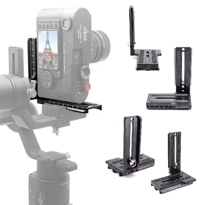Фото Вертикальный монтажный кронштейн для стабилизаторов DJI Ronin-S, RSC2, RS2/3/4, Zhiyun Weebill-S/2/3, Crane 2/3, L-образная быстросъемная пластина №1