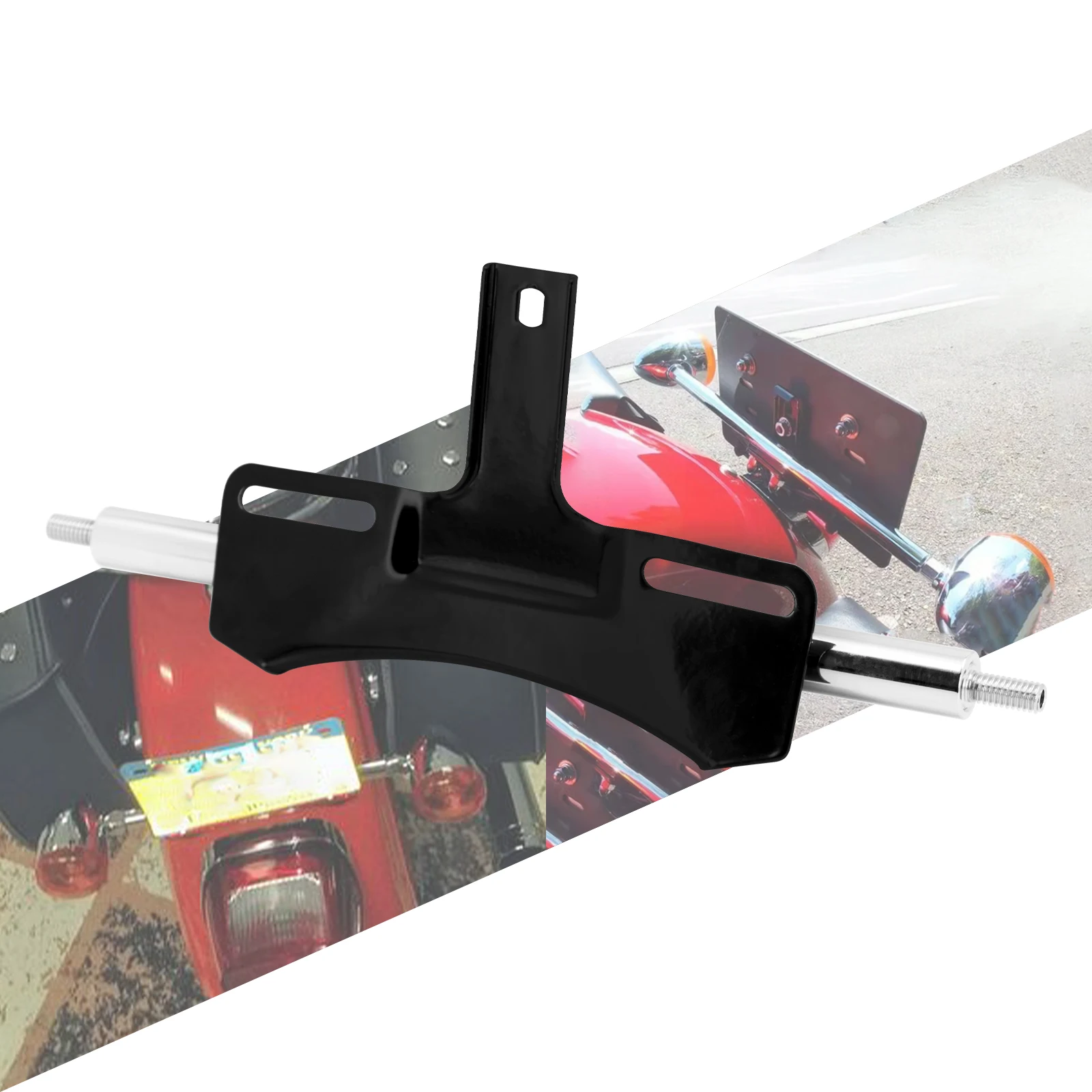 

Кронштейн для рамки номерного знака мотоцикла для Harley Sportster XL1200, кронштейн для переезда Dyna Low Rider FXDL 2004-2017, черный