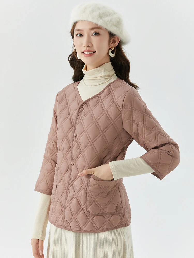 Теплое женское пальто на хлопковой подкладке. Легкая короткая осенне-зимняя