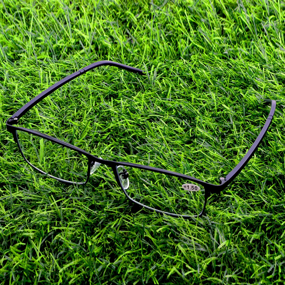 

Черная прямоугольная полноободковая оправа TR90 комфортные дужки для женщин прогрессивные многофокальные очки для чтения добавить 75 добави...