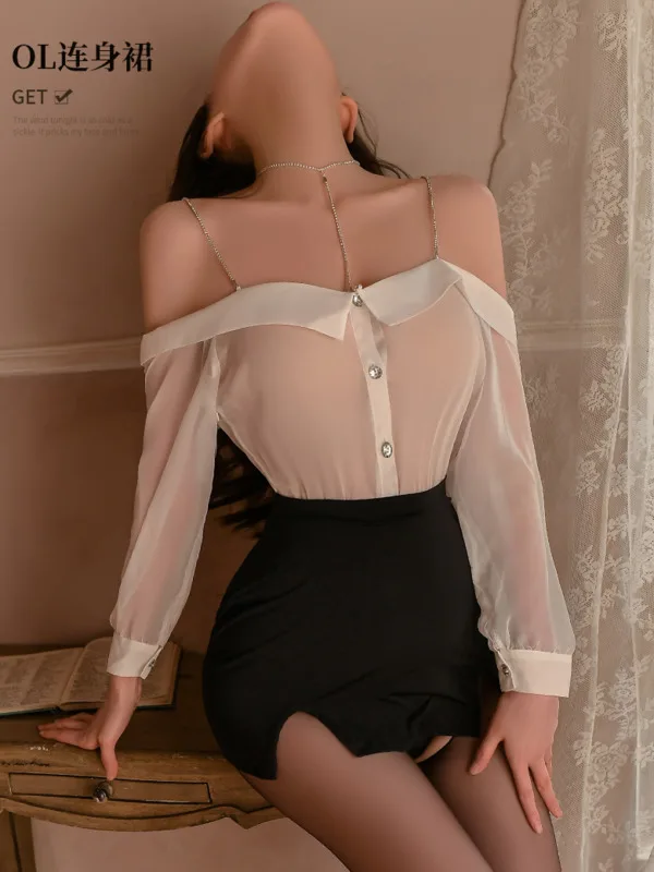 Летнее модное женское прозрачное элегантное платье OAXV с круглым вырезом и