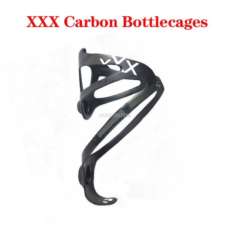 Купи XXX Lightweight Bicycle Carbon Bottles Cage MTB Road bike carbon bottle holder UD carbon cages за 713 рублей в магазине AliExpress