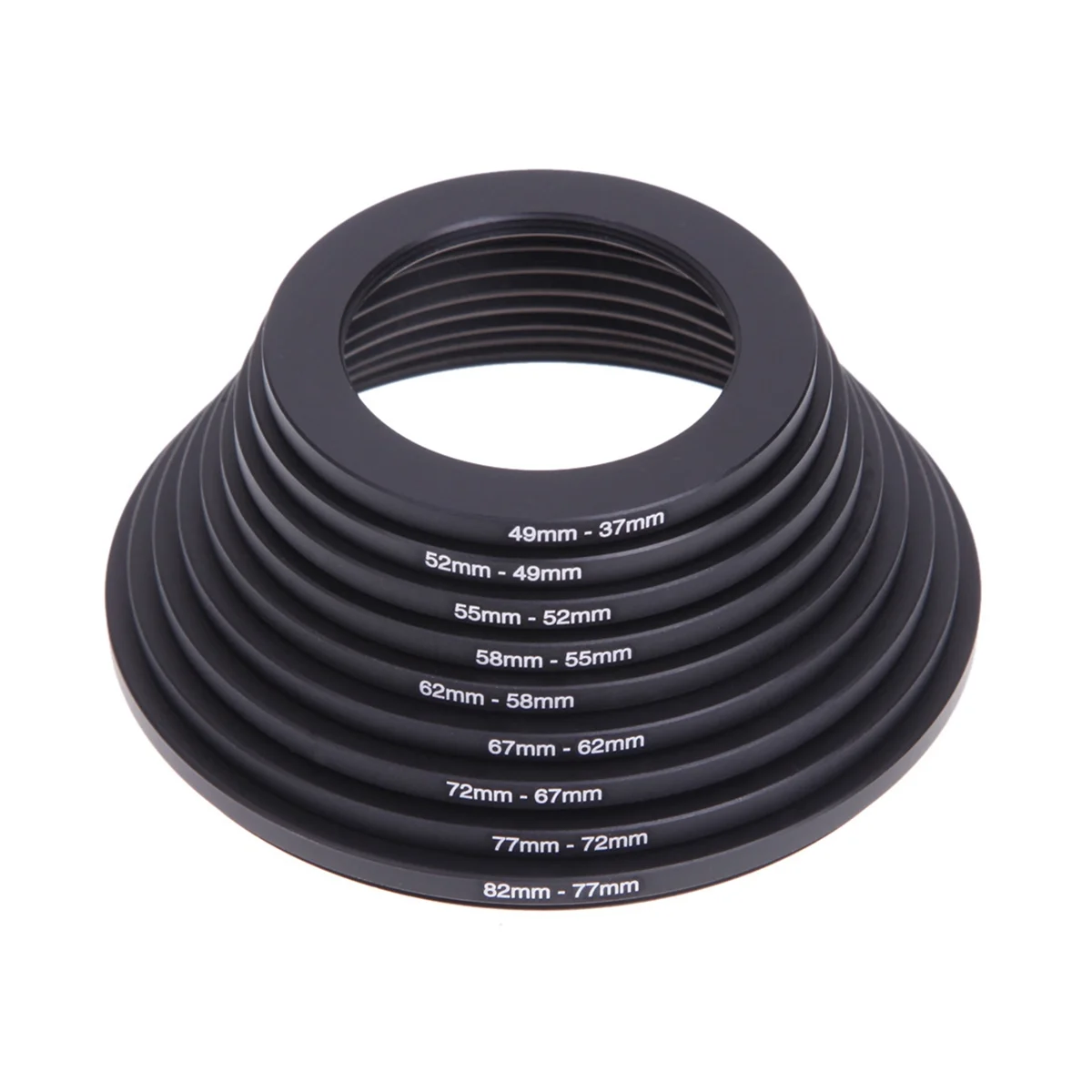 

18Pcs 37-82Mm Lens Camera Mount Ring Filter Adapter Set Photography Converter Accessories Step Up Down Easy Use Useful