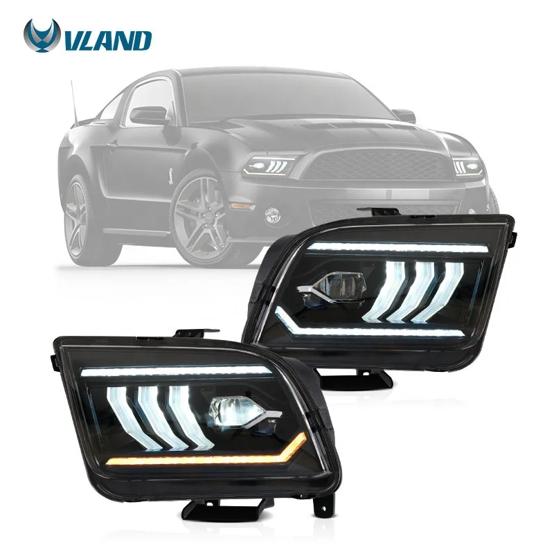 

LED Headlight for Ford Mustang 2005-2009 Accessories Body Kit Auto Car Light Sequential Parts Lighting Systems