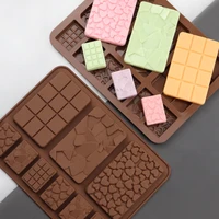 new 9 cavity silicone chocolate mold jelly block bar mold ice tray fondant cake decorating candy tool kitchen baking accessories