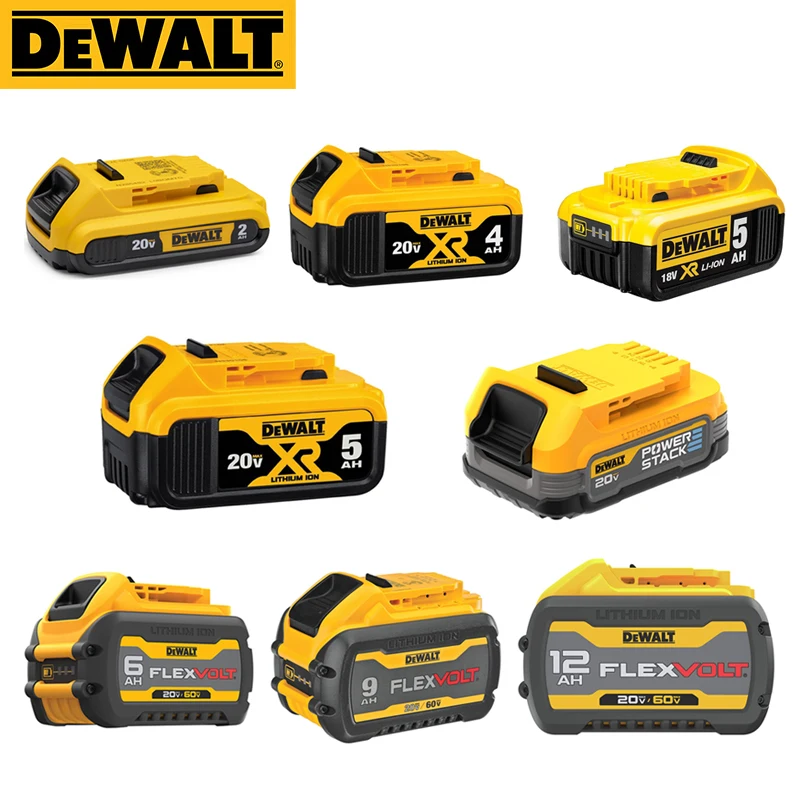Оригинальная литиевая батарея DEWALT 18 в 20 в 60 в 2 Ач 4 Ач 5 Ач 6 Ач 9 Ач 12 Ач