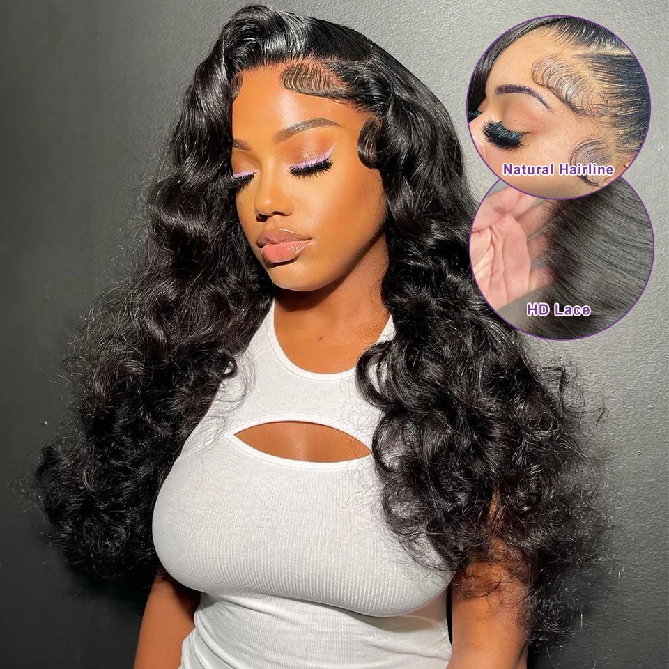 

Body Wave 13x6 Hd Lace Frontal Wig Transparent 13x4 Lace Front Wig Brazilian Pre Plucked 360 Full Lace Human Hair Wigs For Women