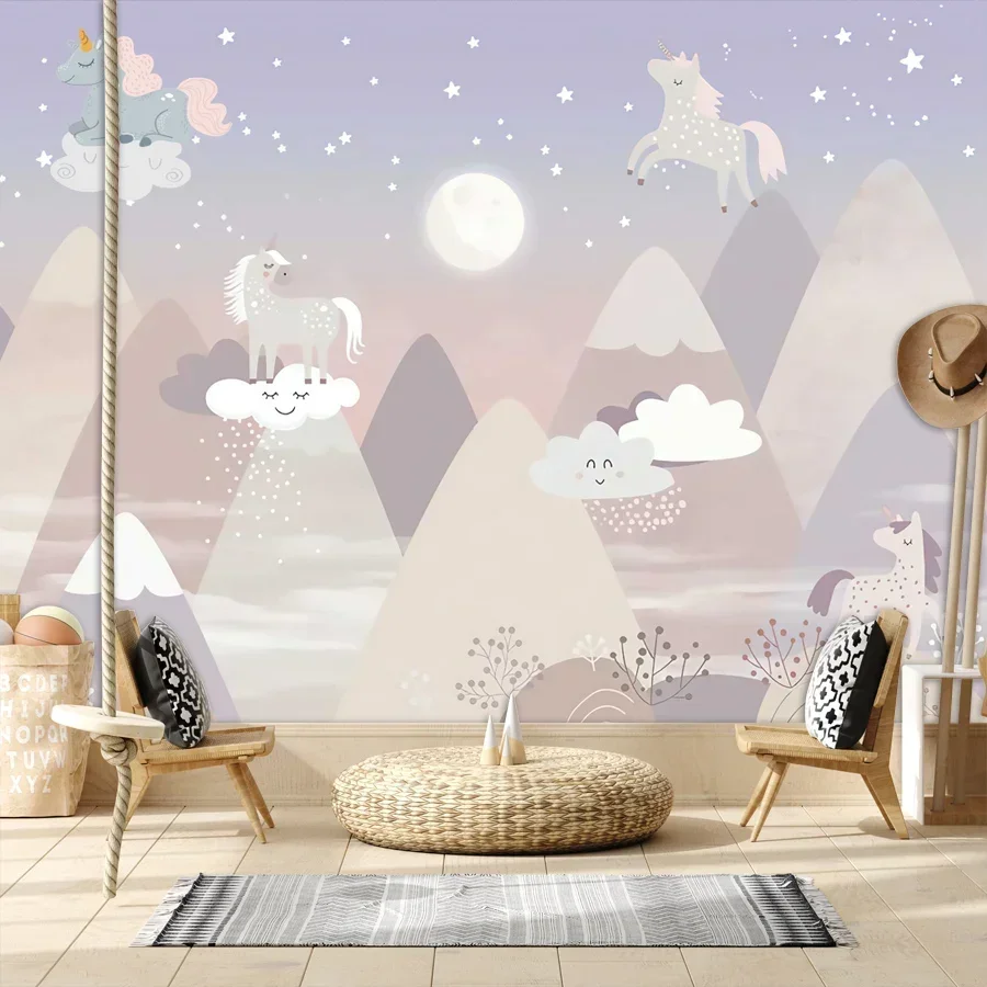 Пользовательские контактные бумажные обои домашний декор мультяшные с кожурой и