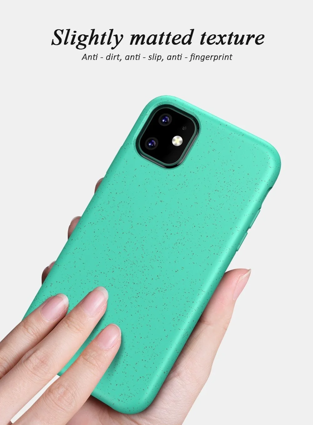 For iPhone 12 mini 11 Pro Max 7 8 Plus XR XS MAX Phone Cover Eco-Friendly Silicone Case For iPhone 6 6s Plus X Soft Wheat Straw