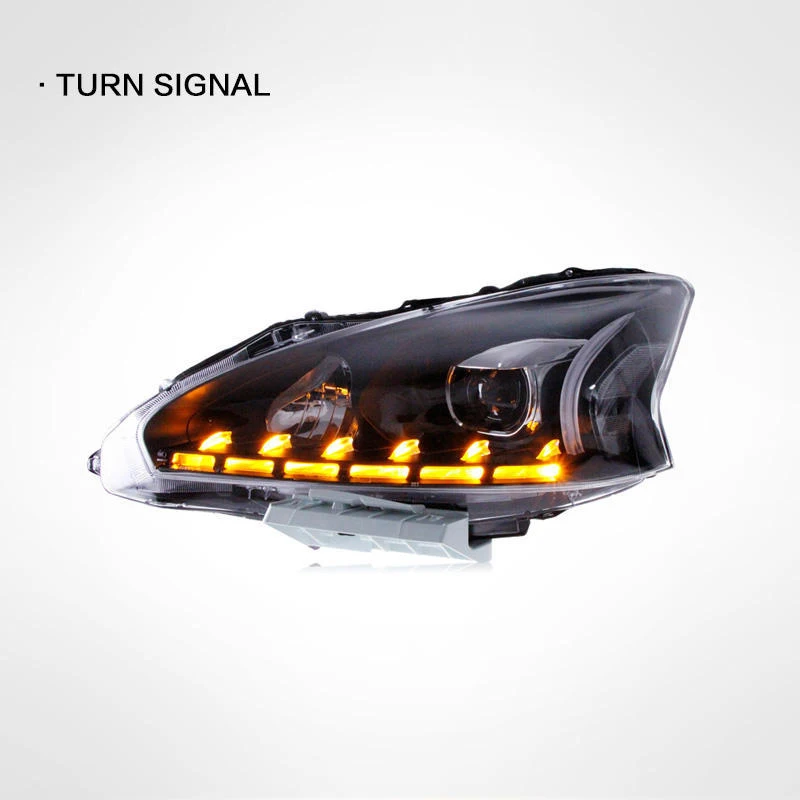 Фото Передняя фара для Nissan Teana Altima, светодиодная фара 2013 2014 2015 2016, дневные ходовые огни, ангельские глазки, головной свет, автомобильный аксессуар. №4